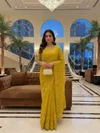 Kt 2069 Fandy Chiffon With Embroidery Work Saree